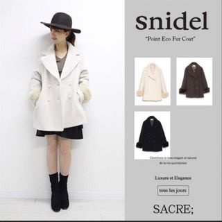 スナイデル(SNIDEL)のsnidel ポイントエコファーコート(ピーコート)