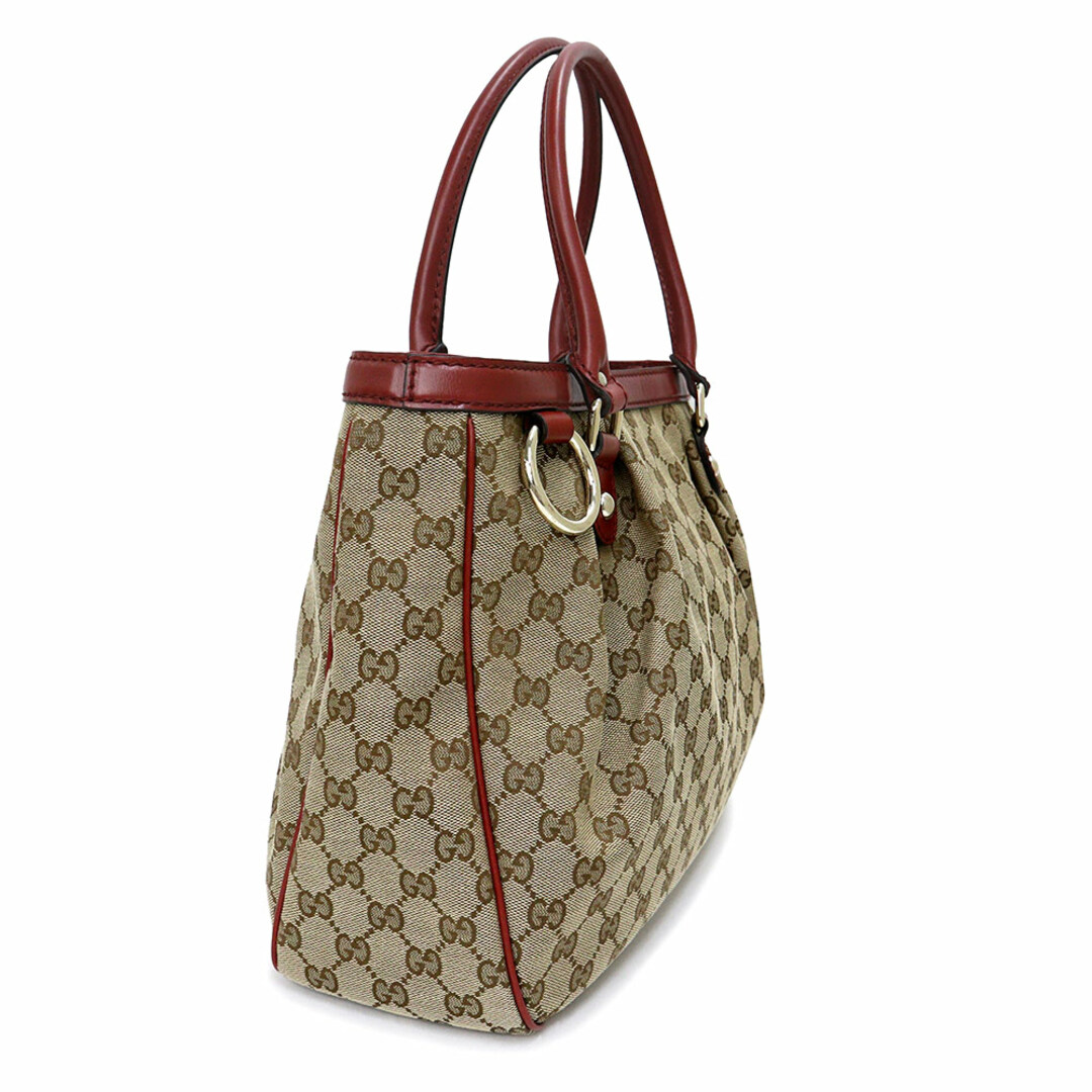 Gucci - グッチ スーキー トートバッグ GGキャンバス レザー ブラウン