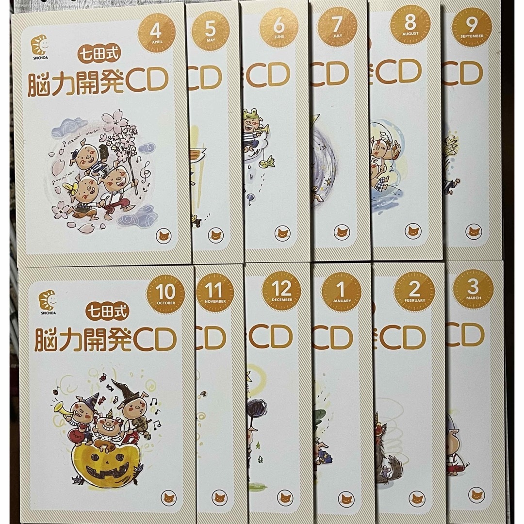 新着 七田式 能力開発CD ねこ 2〜3歳 【バラ売り不可】 | www.oarc.in