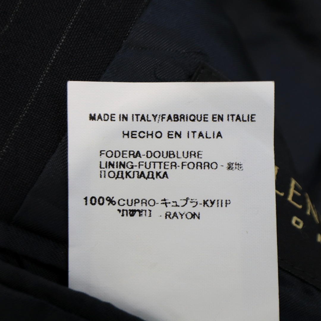 イタリア製 VALENTINO ヴァレンティノ ストライプテーラードジャケット スーツ  フォーマル ネイビー (メンズ 44)   O3835