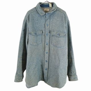 SALE/ 90年代 USA製 L.L.Bean エルエルビーン ハンティング 長袖シャツ ミリタリー ガンパッチ付き カモ (メンズ XL) N5858