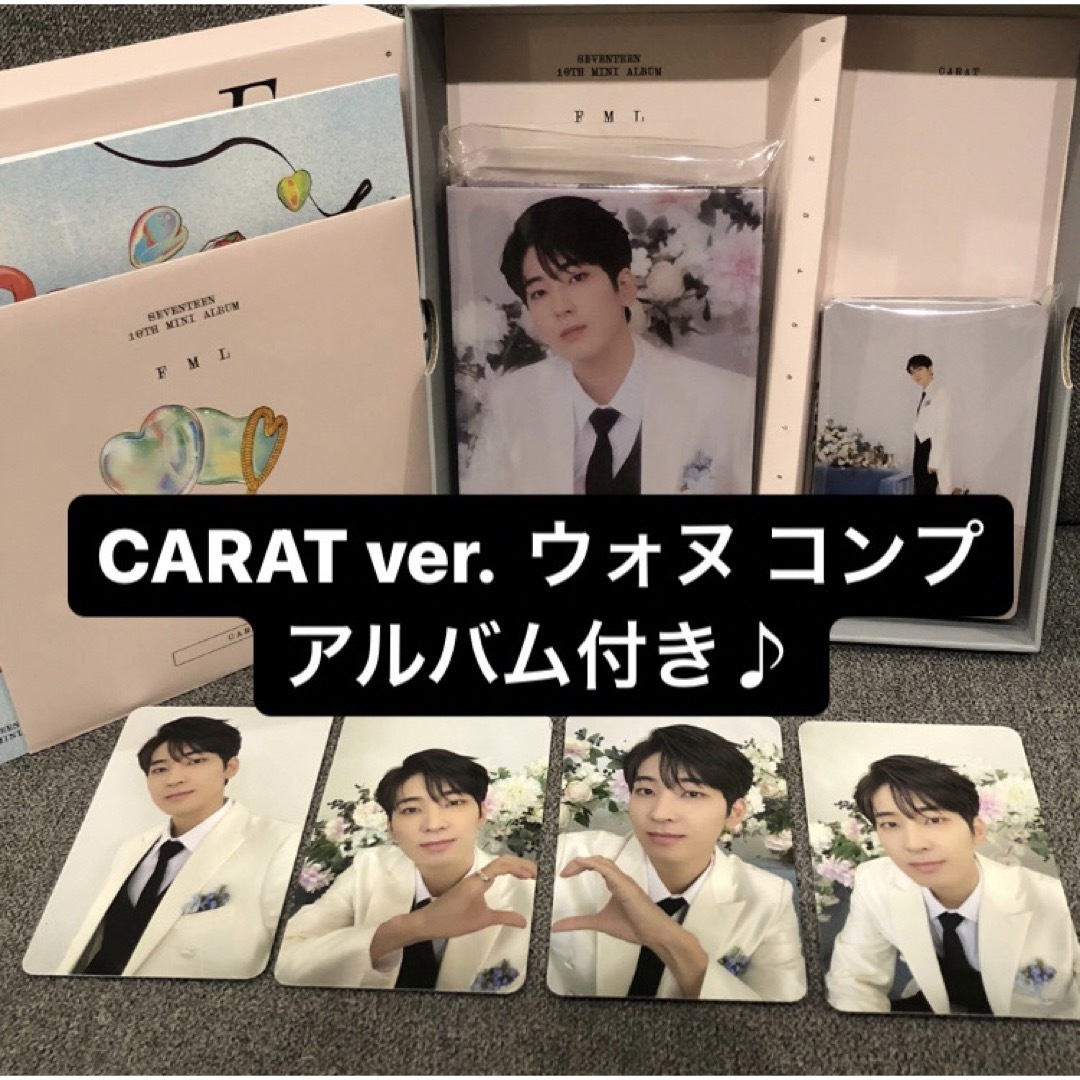 SEVENTEEN FML ウォヌ carat盤 トレカ バインダー コンプ エンタメ/ホビーのタレントグッズ(アイドルグッズ)の商品写真