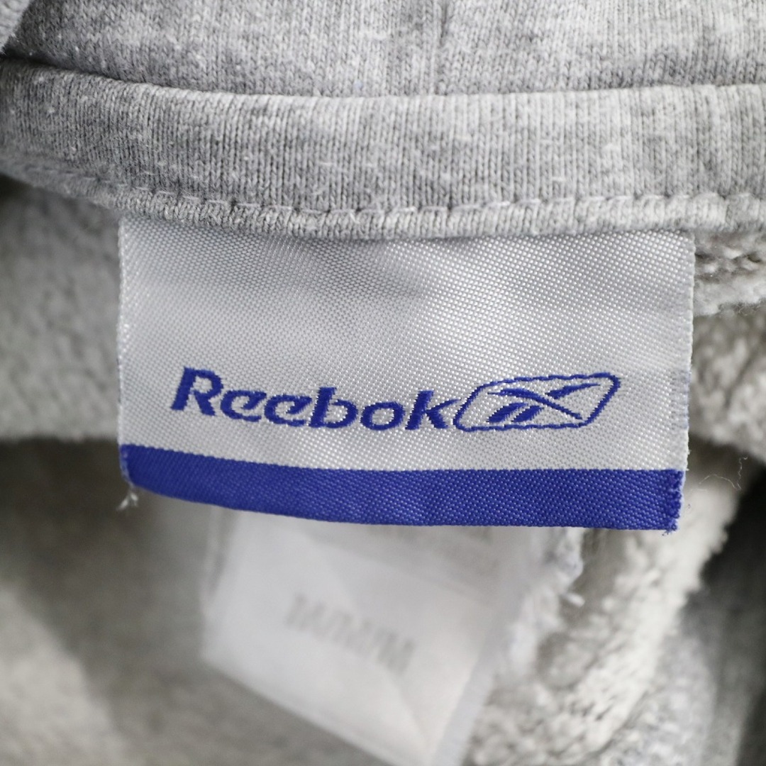 Reebok(リーボック)のReebok リーボック NBA ニューヨーク・ニックス パーカー 刺繍 プルオーバー グレー (メンズ M) 中古 古着 O3817 メンズのトップス(パーカー)の商品写真