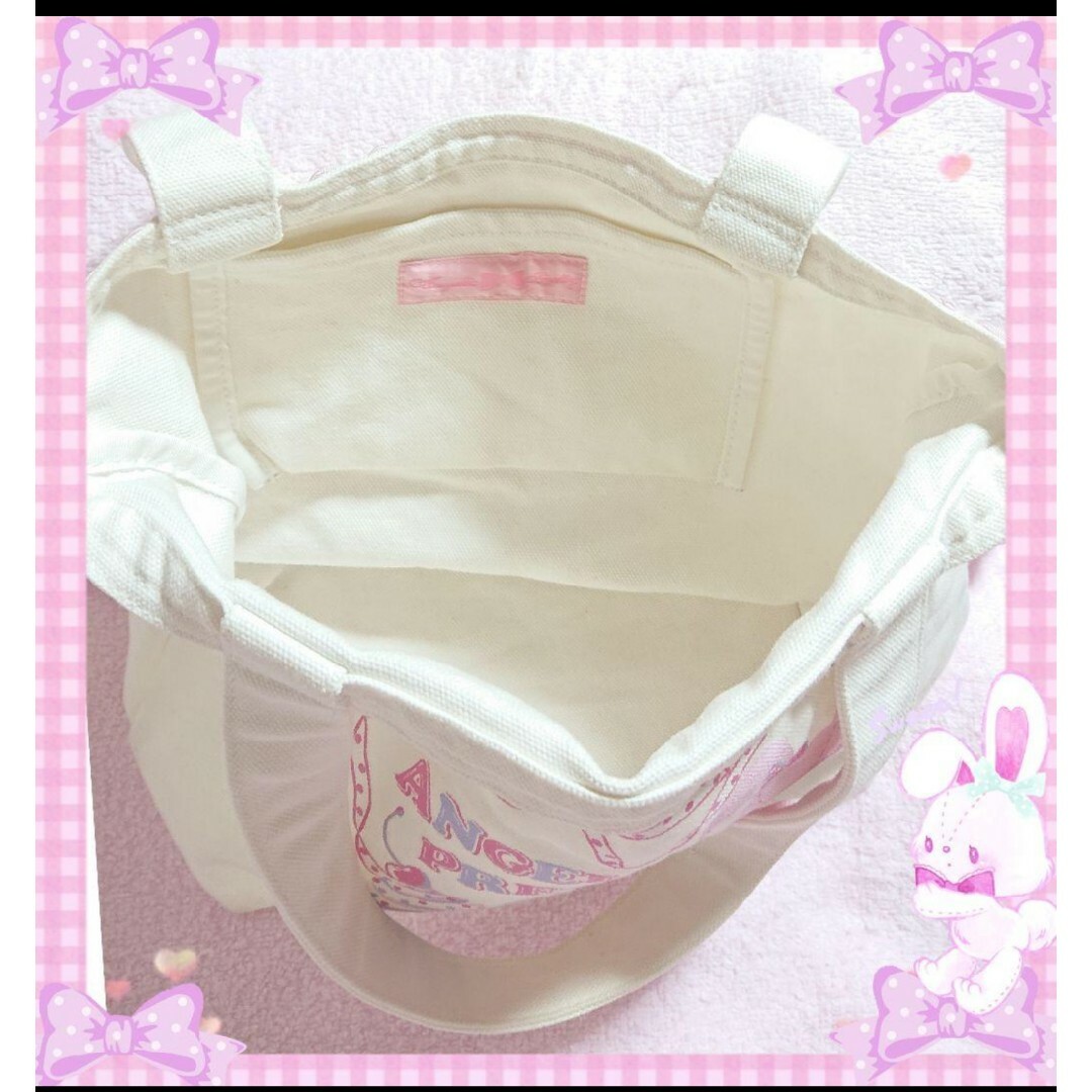 Angeilc pretty うさぎちゃん 柄 トートバッグ