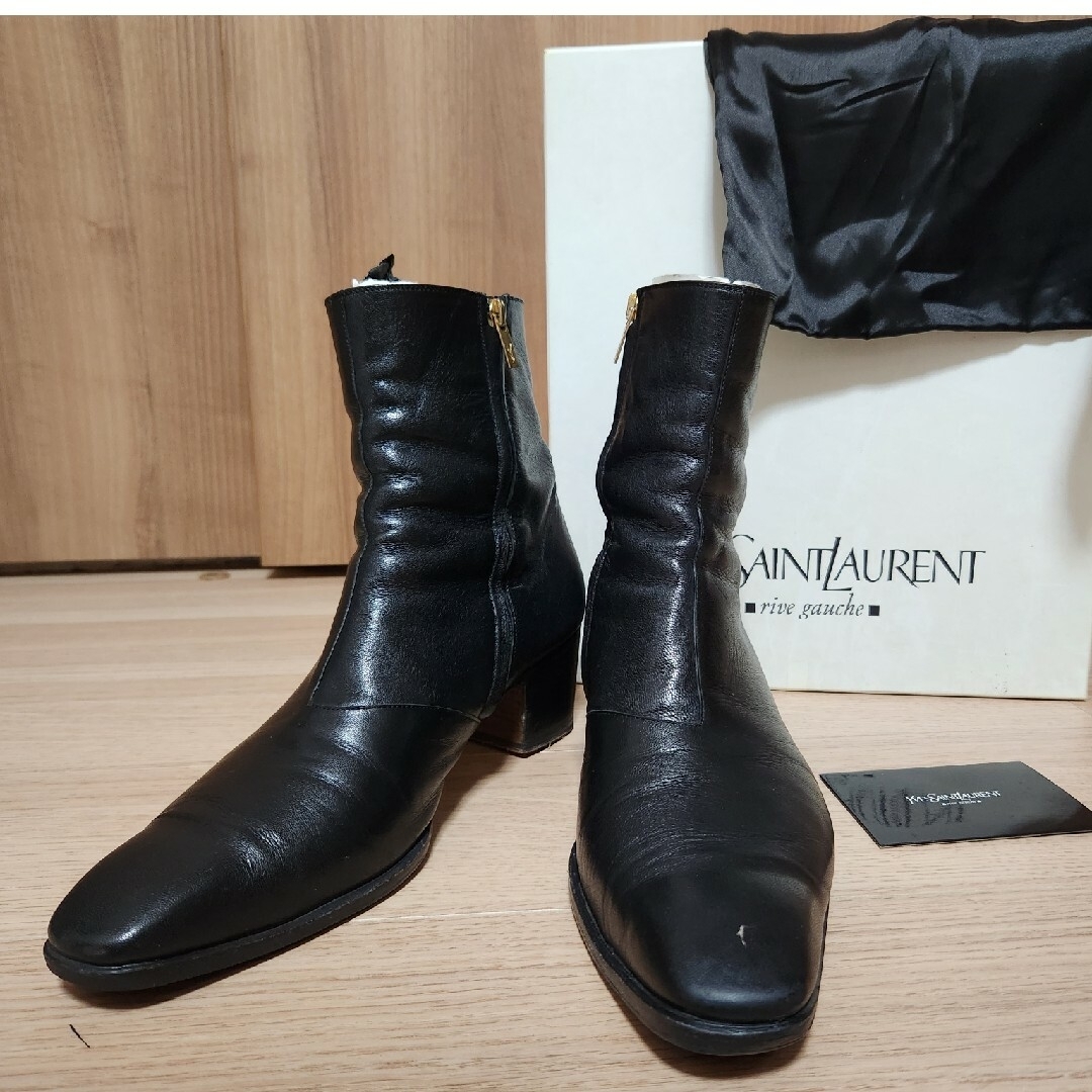 正規レア限定品 イヴサンローラン YSL ジョニーブーツ 黒 43