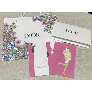 ディオール(Dior)の【7点セット】DIOR 限定ショッパー　ポストカード　コスメデコルテ　リボン　(ショップ袋)