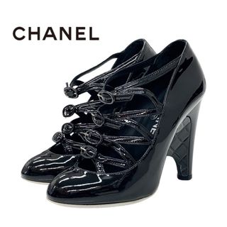 シャネル(CHANEL)のシャネル パンプス パテント ブラック(ハイヒール/パンプス)