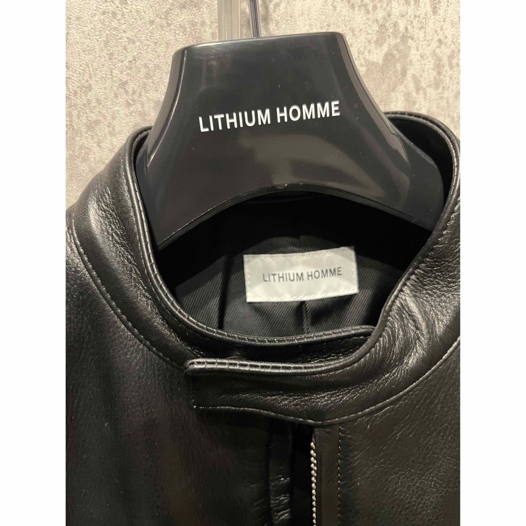 LITHIUM HOMME(リチウムオム)の大幅値下げ！LITHIUMHOMME リチウムオム シングルライダース 川上洋平 メンズのジャケット/アウター(ライダースジャケット)の商品写真