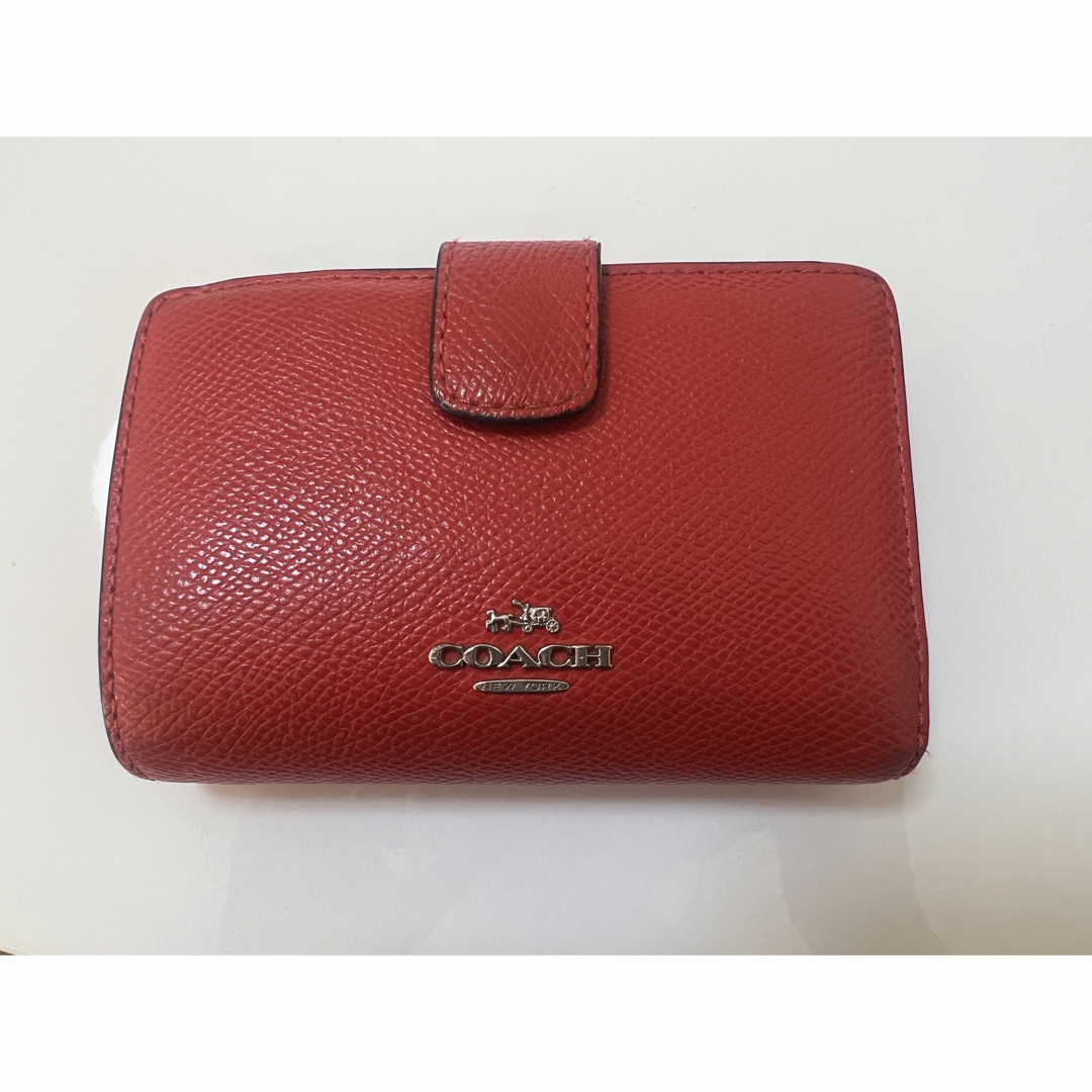 COACH(コーチ)のコーチ　coach 2つ折り財布　オレンジ レディースのファッション小物(財布)の商品写真