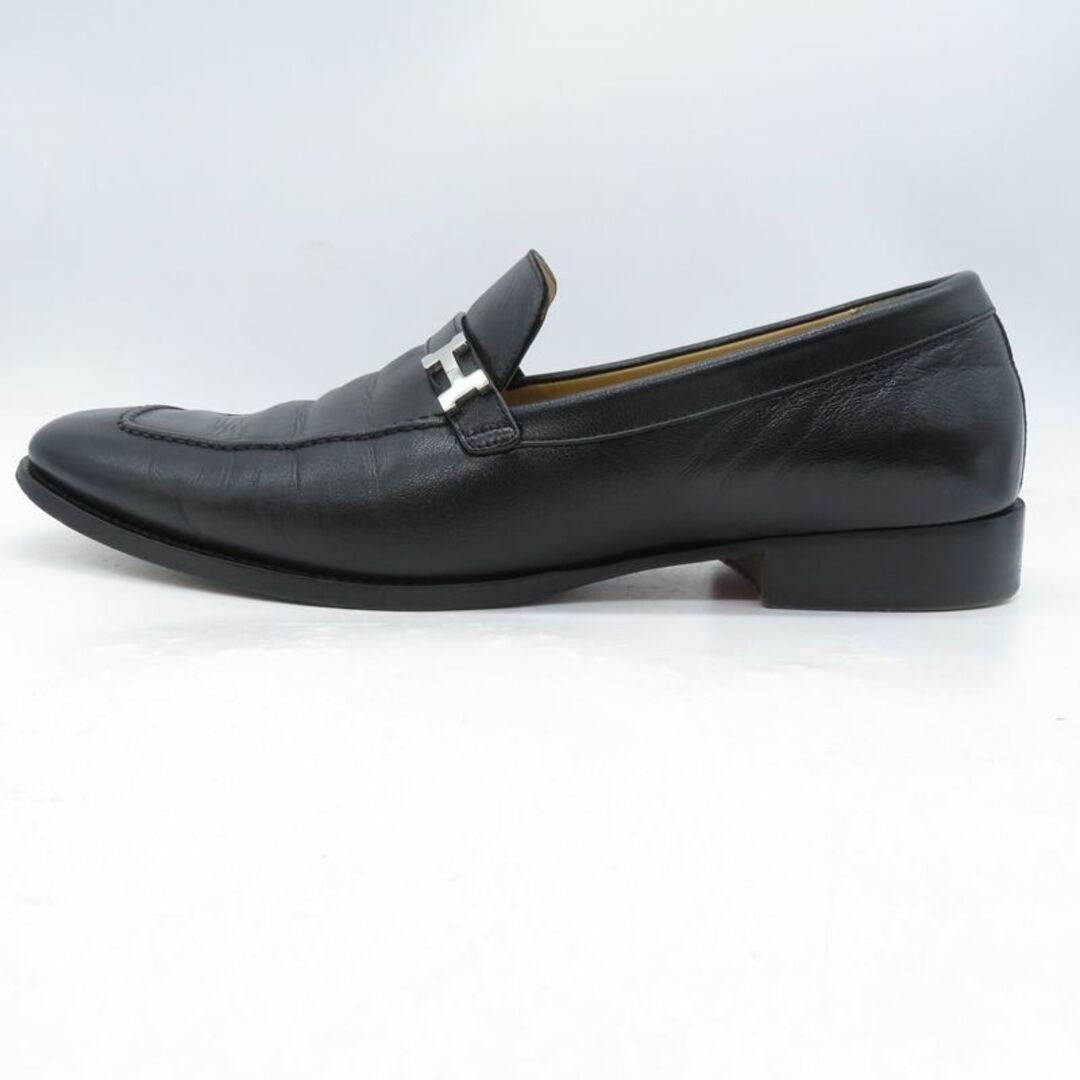 HERMES LEATHER LOAFER BLACK