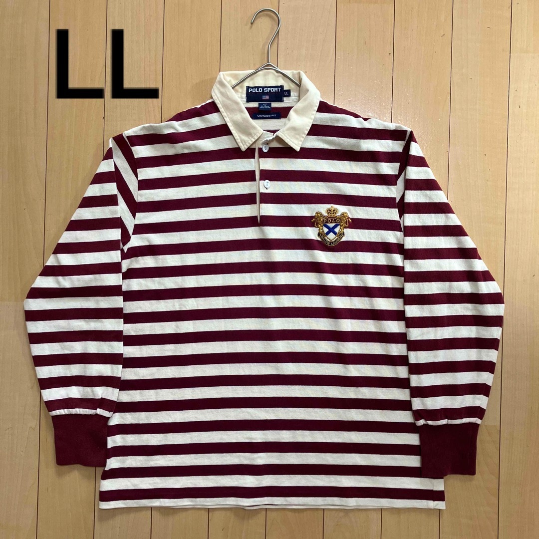 vintage POLO SPORT ロングポロシャツ