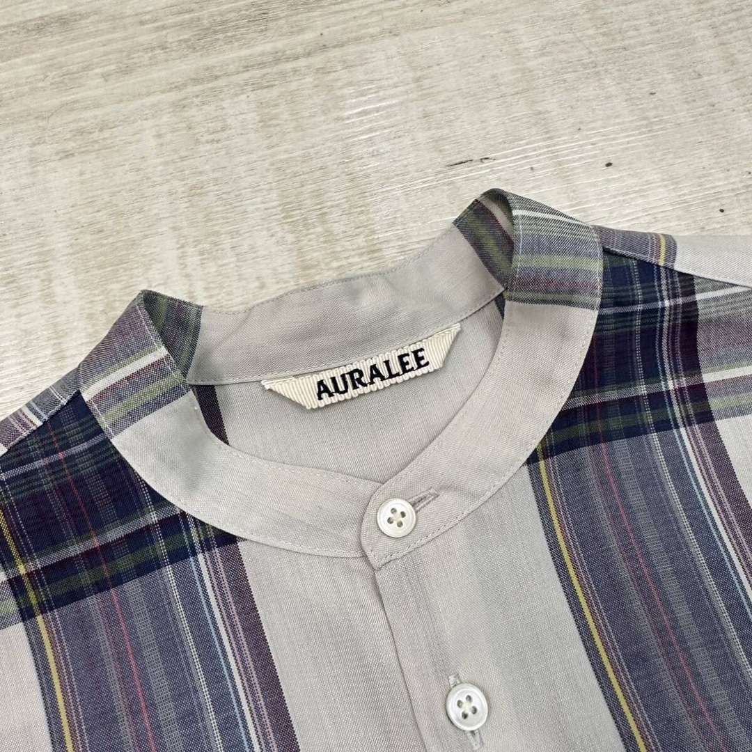 AURALEE 19AW チェック　シャツワンピース