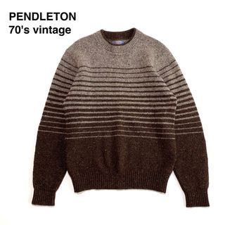 ペンドルトン(PENDLETON)の☆良品 ペンドルトン 70s ヴィンテージ ウール ニット セーター USA製(ニット/セーター)