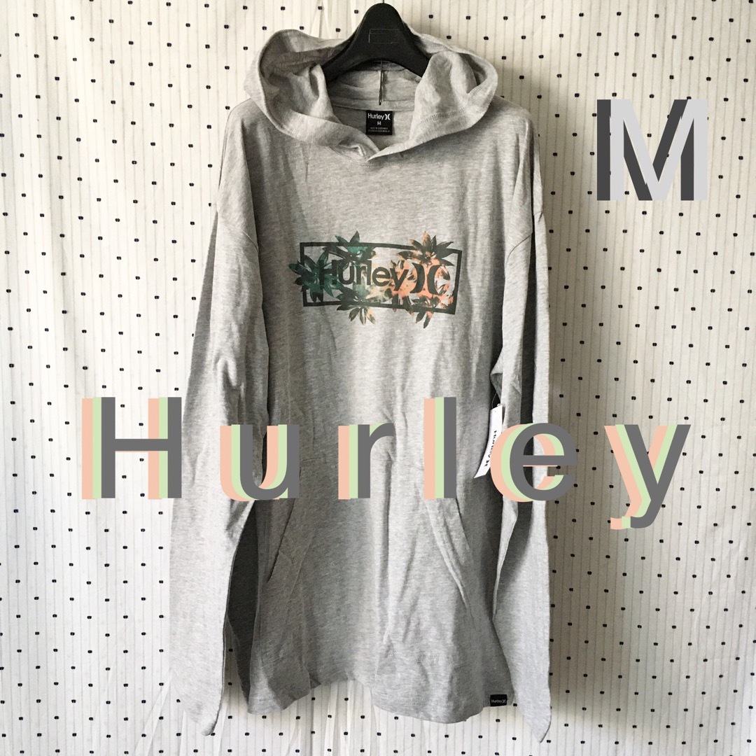 HurleyハーレーUS限定激レアデザインフーディーL/S Tシャツ M１点物