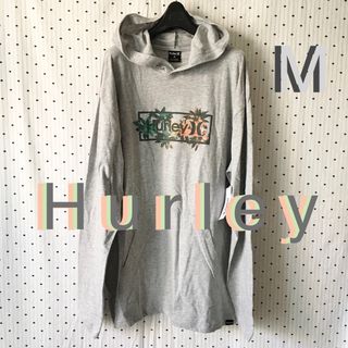 ハーレー(Hurley)のHurleyハーレーUS限定激レアデザインフーディーL/S Tシャツ M１点物(Tシャツ/カットソー(七分/長袖))