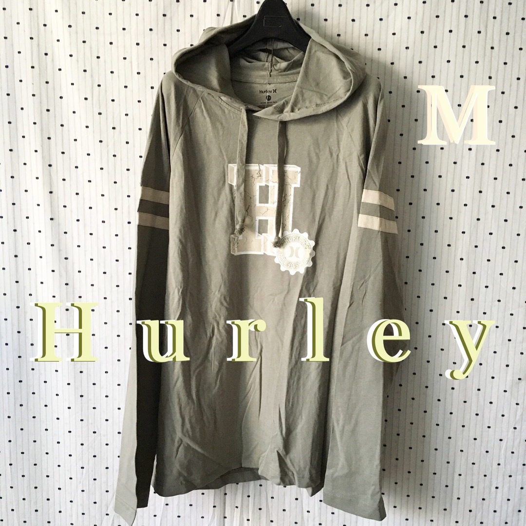 HurleyハーレーUS限定激レアデザインフーディーL/S Tシャツ M