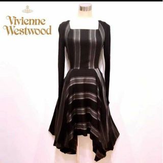 ヴィヴィアンウエストウッド(Vivienne Westwood)のヴィヴィアンウエストウッド 変形ワンピース サイズ1(ひざ丈ワンピース)