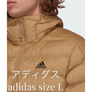 アディダス(adidas)のadidas フード付きダウンジャケット sizeL(ダウンジャケット)