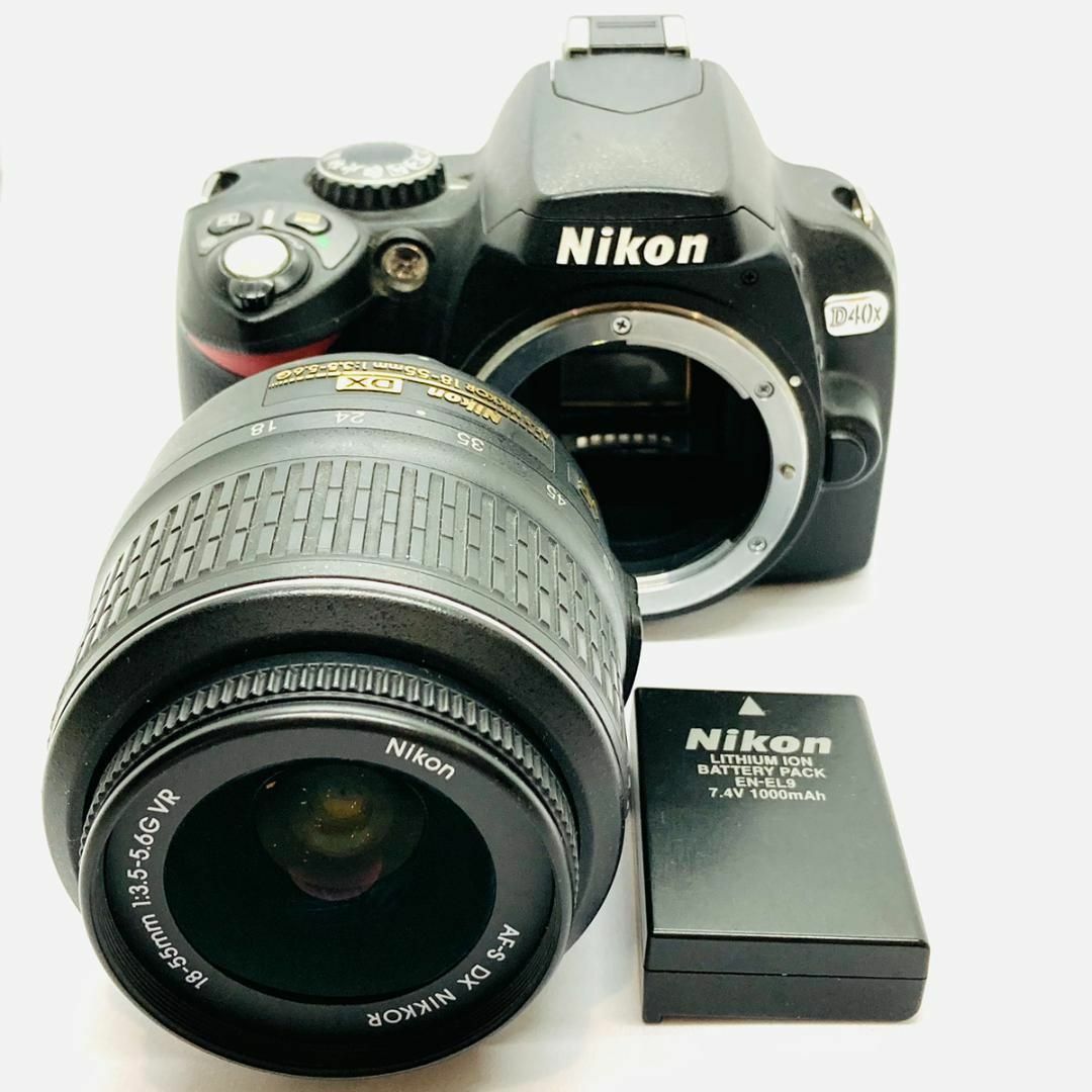 C3619】ショット数極小 8,491枚!NIKON D40x + レンズ - コンパクト