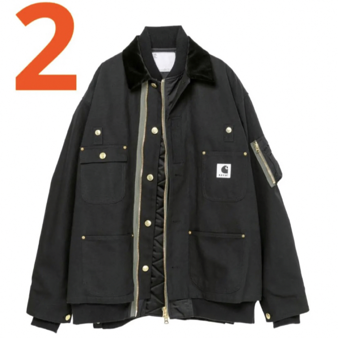 sacai - 2 sacai Carhartt WIP Canvas MA-1 Jacketの通販 by naa's