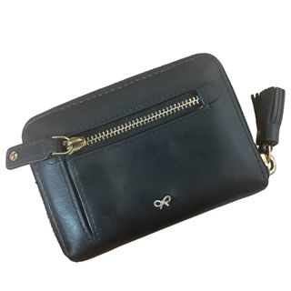 良品　ANYA HINDMARCH コインケース　スマイル　ラウンドファスナー