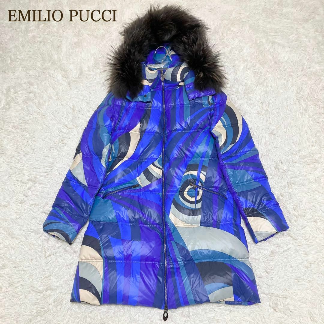 EMILIO PUCCI - 美品 エミリオプッチ ダウンコート マーモット L相当 ...