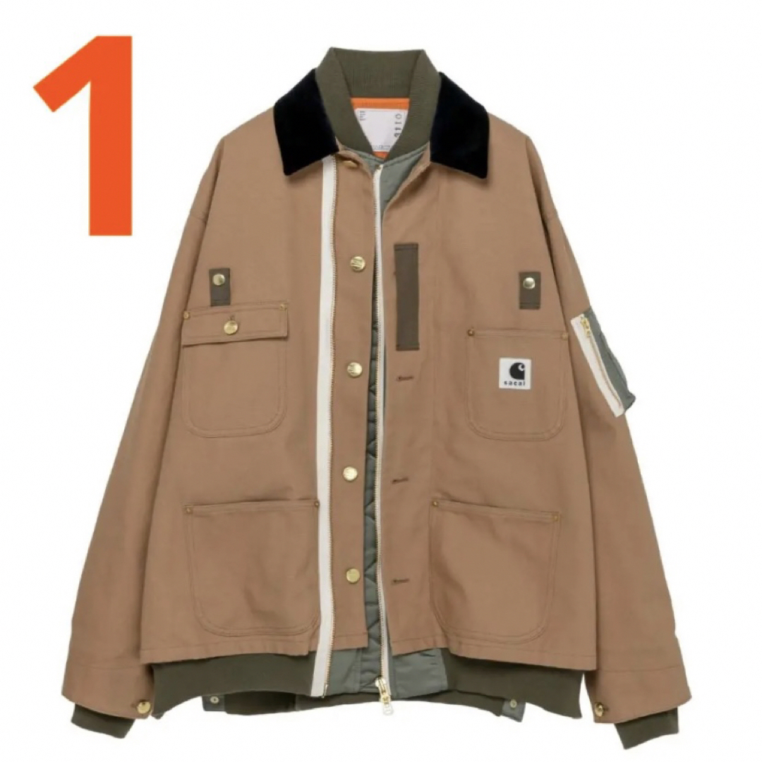 sacai Carhartt WIP Canvas MA-1 Jacket 1 | フリマアプリ ラクマ