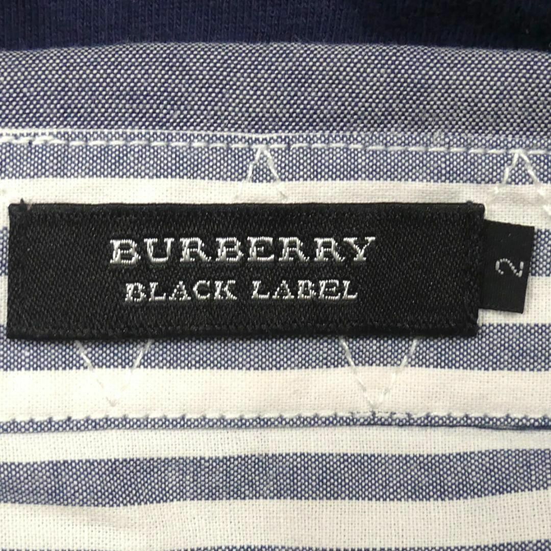 BURBERRY BLACK LABEL(バーバリーブラックレーベル)の廃盤 バーバリーブラックレーベル シャツ M メンズ 長袖 ネイビーSJ1753 メンズのトップス(シャツ)の商品写真