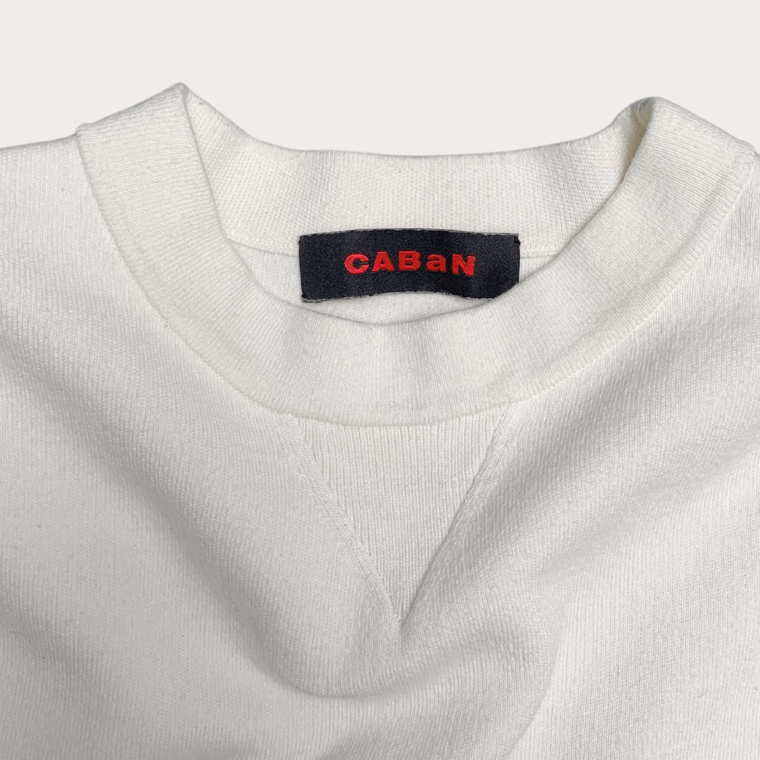 CABaN コットンカシミヤ クルーネックプルオーバー M 定価42,900円