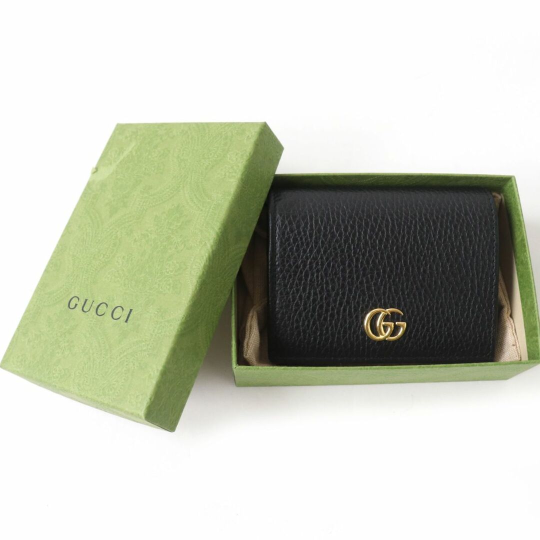 Gucci - 極美品☆GUCCI グッチ 456126 GGマーモント レザー 2つ折り