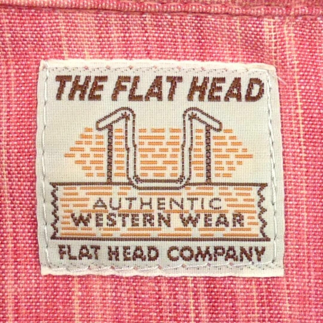 THE FLAT HEAD(フラットヘッド)のウエスタンシャツ THE FLAT HEAD 36 フラッドヘッド 赤X6933 メンズのトップス(シャツ)の商品写真