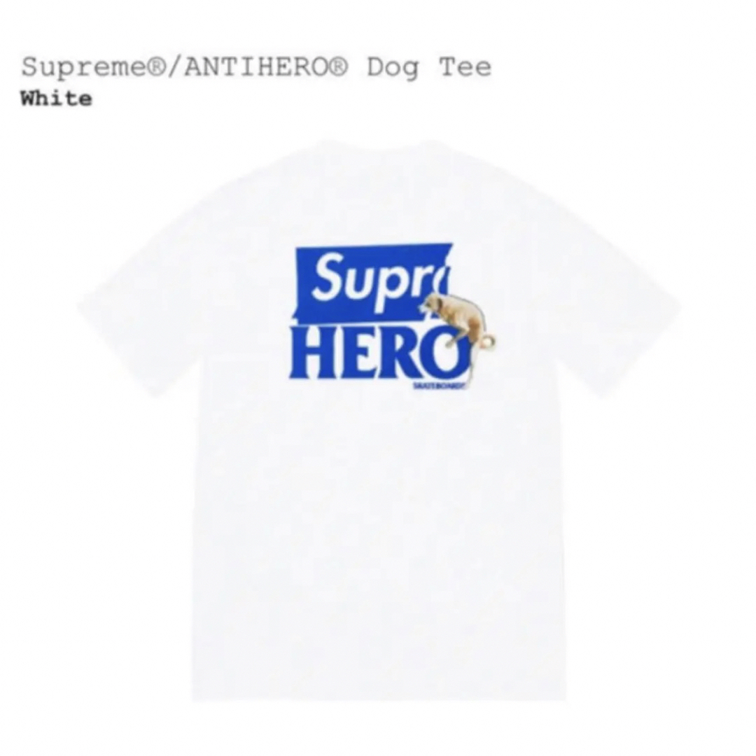 メンズSupreme Anti Hero Dog Tee ドッグ 白M