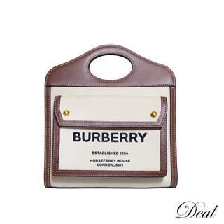 バーバリー(BURBERRY)のBurberry バーバリー  ミニポケットバッグ ツートン 2WAY  8039361  ハンドバッグ  レディース ショルダーバッグ(ショルダーバッグ)