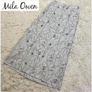 ミラオーウェン(Mila Owen)の【美品】mila owen ロングスカート 花柄 ボタニカル(ロングスカート)