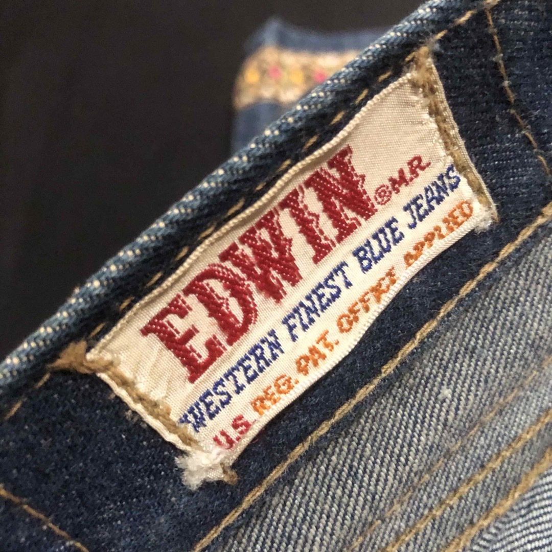 EDWIN(エドウィン)の60s 国産ヴィンテージ EDWIN 359BF PYベルボトム デニムパンツ メンズのパンツ(デニム/ジーンズ)の商品写真