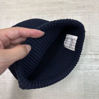 新品 visvim ニット ビーニー コットン 帽子 ネイビー サイズ FREE