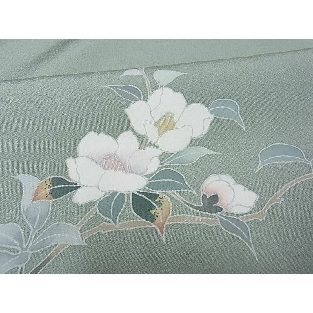 平和屋-こころ店■訪問着 友禅 作家物 枝花文 着丈161cm 裄丈65cm 正絹 逸品 B-oa5753