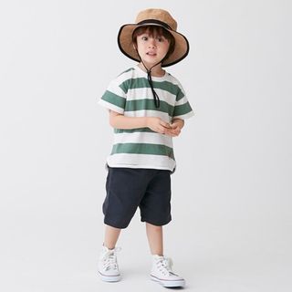 ポンポネット(pom ponette)のpom ponette (ポンポネット) 子供服 2WAYハーフパンツ 黒120(パンツ/スパッツ)