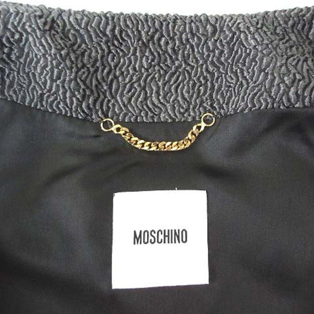 Boutique Moschino ブティックモスキーノ ノーカラー コート