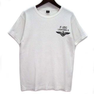 アヴィレックス(AVIREX)のアヴィレックス ミニワッフル MRCA USN Tシャツ 半袖 ホワイト 白 L(Tシャツ/カットソー(半袖/袖なし))