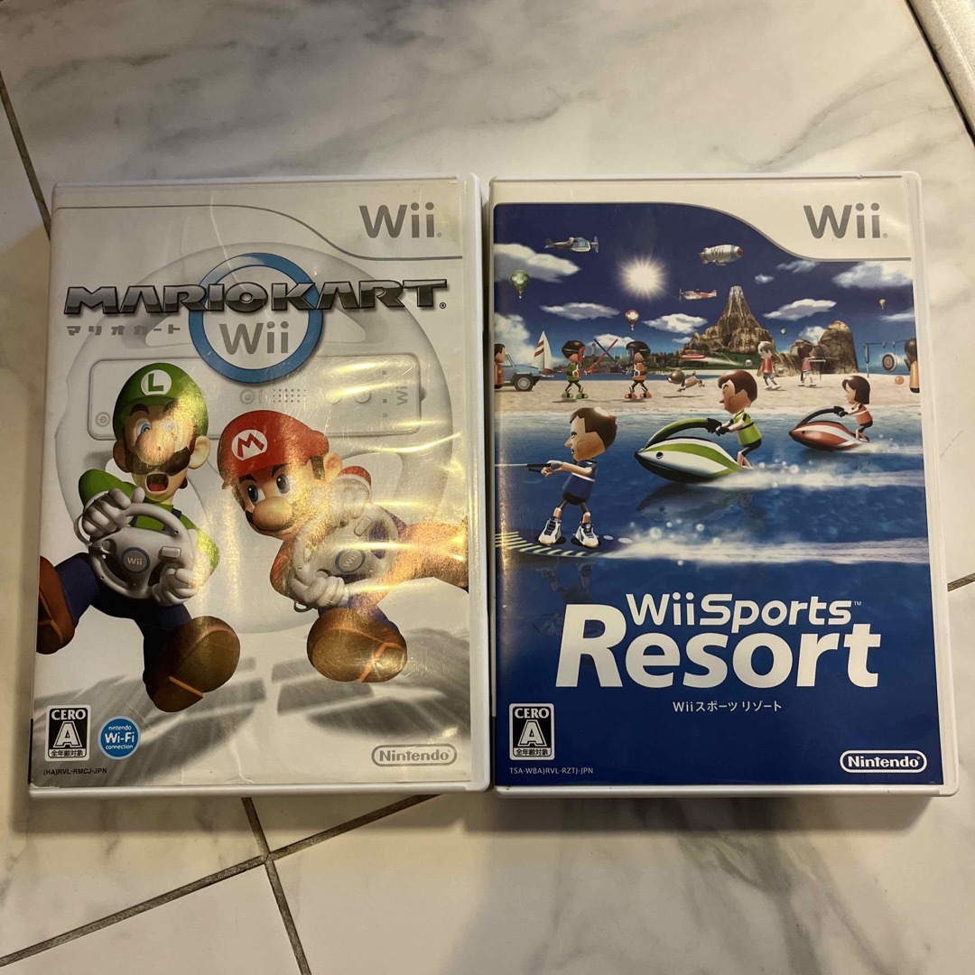 任天堂Wii マリオカート　Wii sport resort | フリマアプリ ラクマ