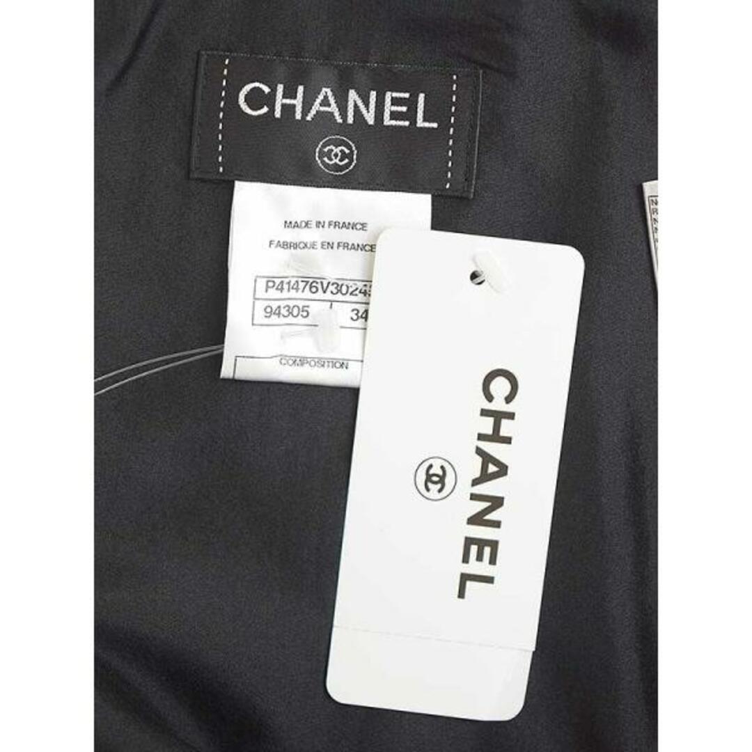 CHANEL シャネル 11AW 装飾デザインウールロングスカート ブラック 34 2
