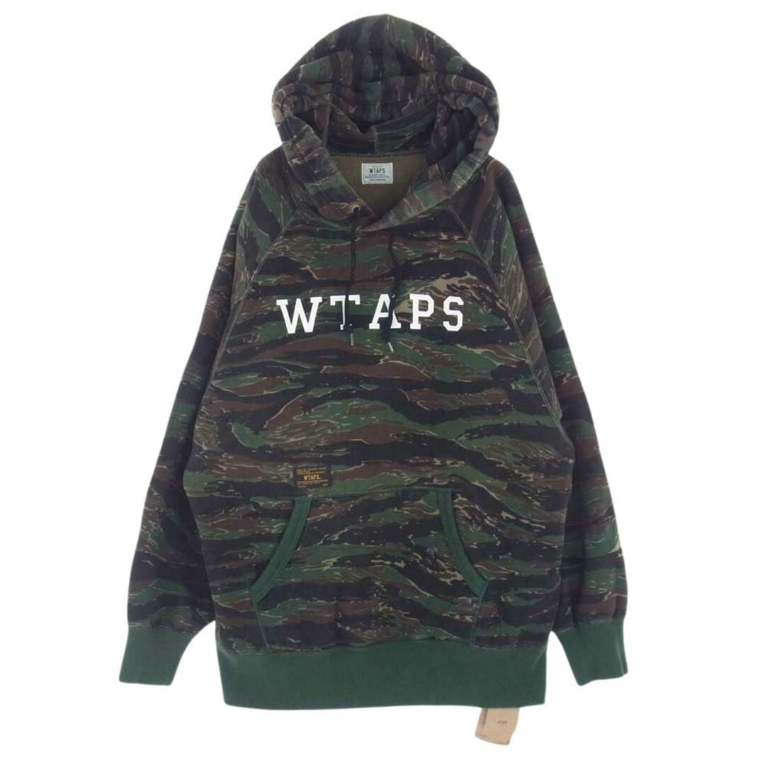 W)taps(ダブルタップス)のWTAPS ダブルタップス パーカー 16AW 162ATDT-CSM11S SWEAT SHIRT TIGER STRIPE スウェット シャツ タイガー ストライプ カモ 迷彩 パーカー フーディー M【中古】 メンズのトップス(パーカー)の商品写真