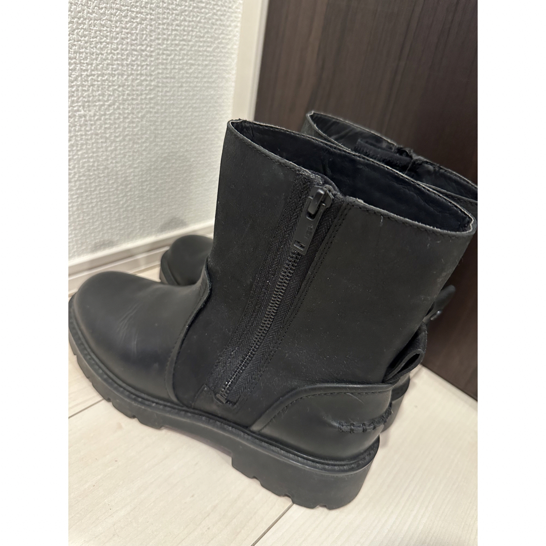 UGG POLK ジップ ブーツ 25.5 US8.5 ブーツ ブラック