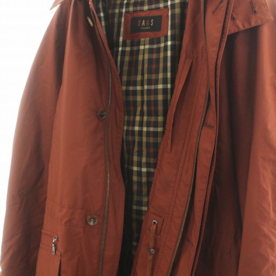 DAKS - DAKS マウンテンパーカー ステンカラーコート LL 赤 マルチ