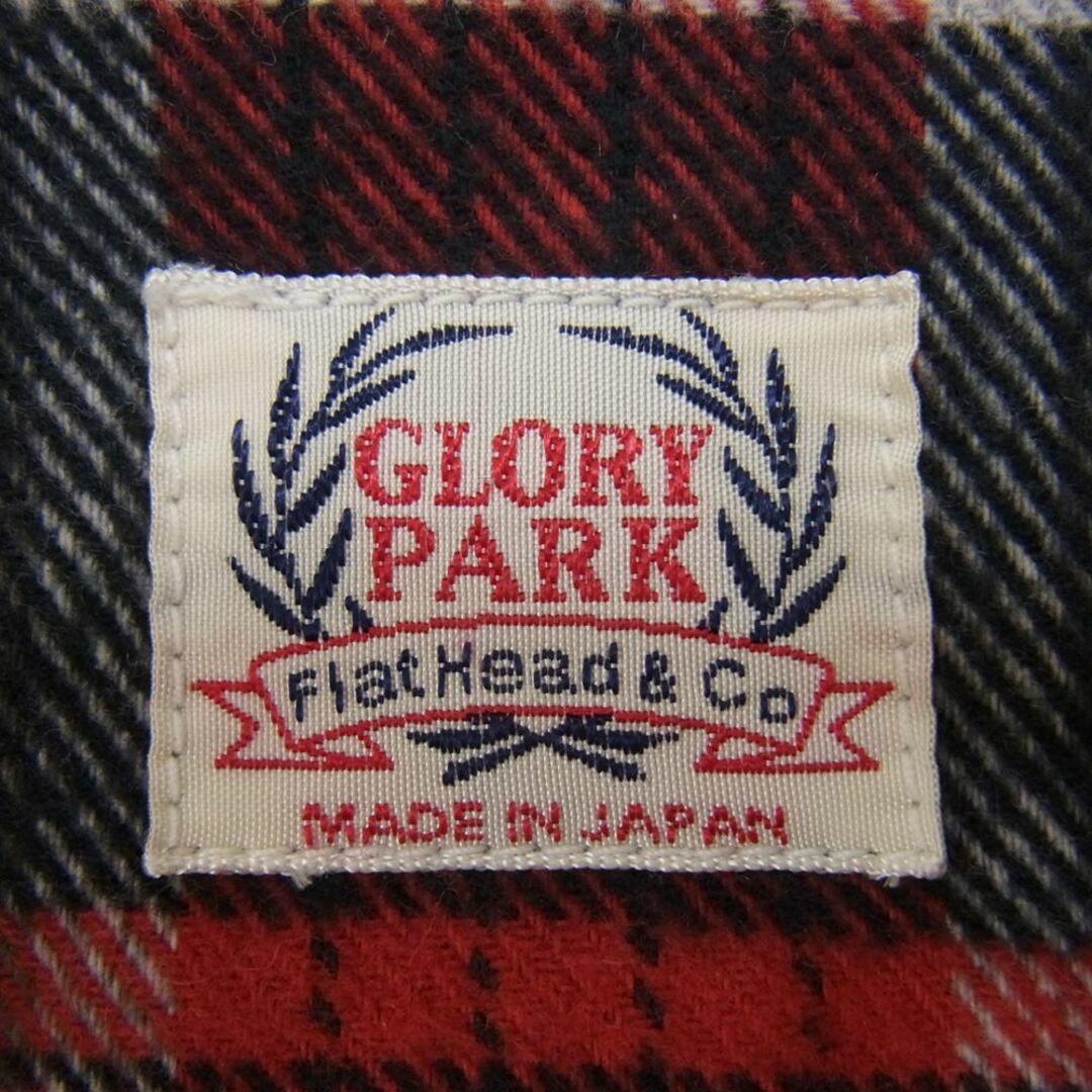 THE FLAT HEAD(フラットヘッド)のTHE FLAT HEAD ザフラットヘッド 長袖シャツ ネル チェック 長袖 シャツ レッド系 36【中古】 メンズのトップス(シャツ)の商品写真