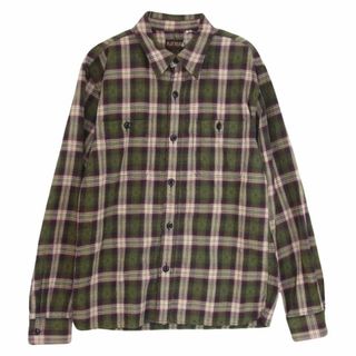 フラットヘッド(THE FLAT HEAD)のTHE FLAT HEAD ザフラットヘッド 長袖シャツ チェック 長袖 シャツ 36【中古】(シャツ)