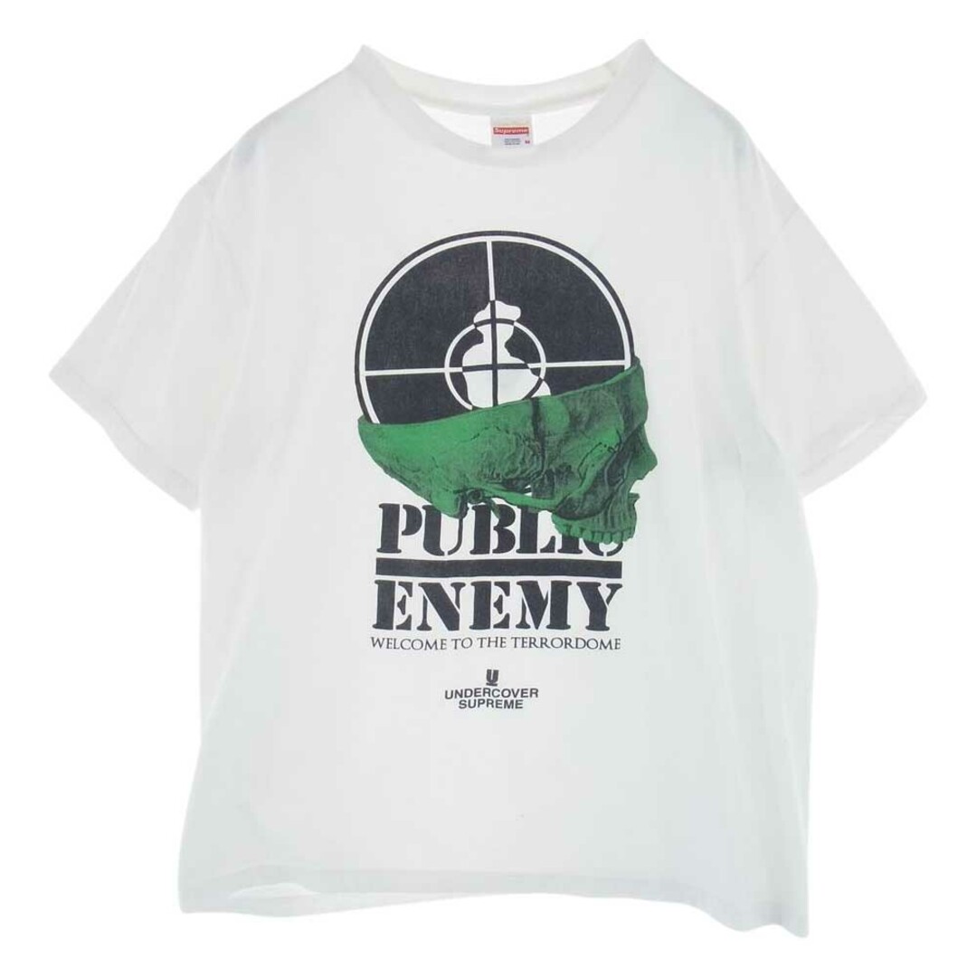 Supreme シュプリーム Ｔシャツ 18SS ×UNDERCOVER アンダーカバー ×Public Enemy パブリックエネミー Terrordome Tee テラードーム Tシャツ ホワイト系 M