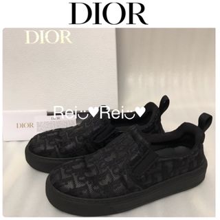 クリスチャンディオール(Christian Dior)の［最終価格］【美品】DIOR スリッポン オブリーク 37(スリッポン/モカシン)