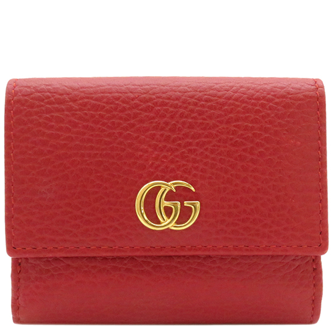 グッチ 三つ折り財布 GGマーモント Wホック 524672 - 財布